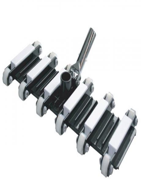 Flexible vacuum head stainless steel handles - 12 wheels